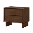 King Bedroom Set- Brown- 2 Piece Set with Nightstand