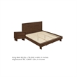 King Bedroom Set- Brown- 2 Piece Set with Nightstand