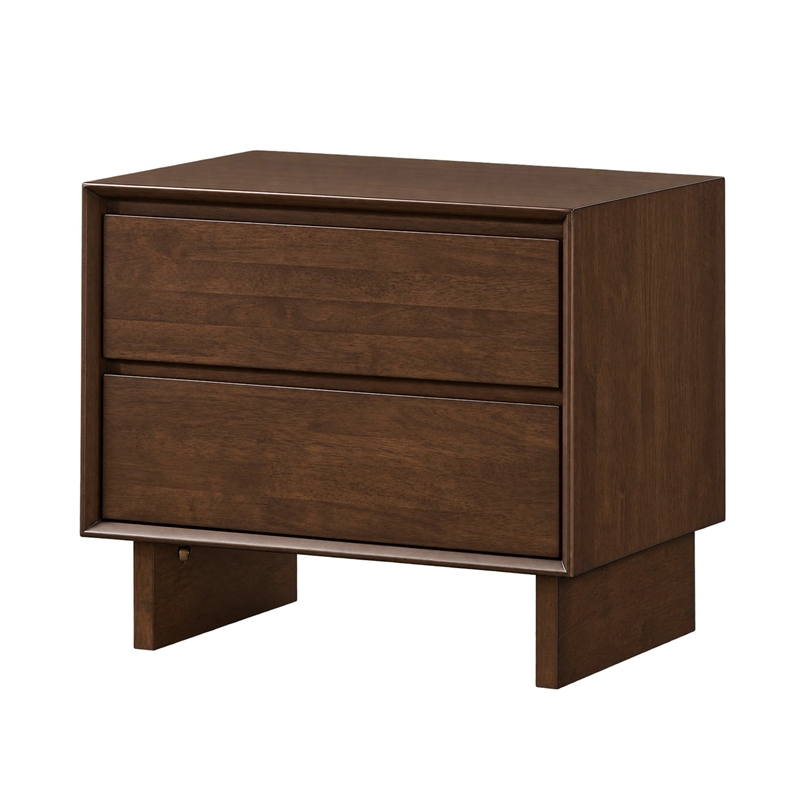 King Bedroom Set- Brown- 3 Piece Set with 2 Nightstands