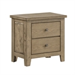 Queen Bedroom Set- Vineyard Oak Brown- 2 Piece Set with Nightstand