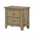 Queen Bedroom Set- Vineyard Oak Brown- 2 Piece Set with Nightstand