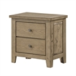 Queen Bedroom Set- Vineyard Oak Brown- 3 Piece Set with 2 Nightstands