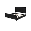 California King Bedroom Set- Black and Gold- 2 Piece Set with Nightstand
