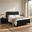 California King Bedroom Set- Black and Gold- 2 Piece Set with Nightstand