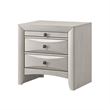Queen Bedroom Set- Antique White Zinc- 4pc w 2 Nightstands- Dresser