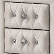 Full Bedroom Set- Upholstered Storage Design- Beige- 4pc w NS- Dresser
