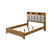 King Bedroom Set- Light Aspen Brown Gray- 4pc w 2 Nightstands- Dresser
