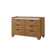 King Bedroom Set- Light Aspen Brown Gray- 4pc w 2 Nightstands- Dresser