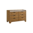 King Bedroom Set- Light Aspen Brown Gray- 4pc w 2 Nightstands- Dresser