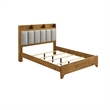 King Bedroom Set- Light Aspen Brown Gray- 4pc w 2 Nightstands- Dresser