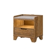 King Bedroom Set- Light Aspen Brown Gray- 3pc w 2 Nightstands