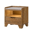King Bedroom Set- Light Aspen Brown Gray- 2pc w Nightstand