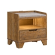 King Bedroom Set- Light Aspen Brown Gray- 2pc w Nightstand