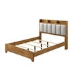 Queen Bedroom Set- Light Aspen Brown Gray- 5pc w 2 Nightstands