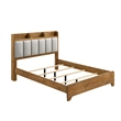 Queen Bedroom Set- Light Aspen Brown Gray- 5pc w 2 Nightstands