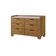 Queen Bedroom Set- Light Aspen Brown Gray- 5pc w 2 Nightstands- Chest