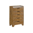 Queen Bedroom Set- Light Aspen Brown Gray- 5pc w 2 Nightstands- Chest