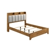 Queen Bedroom Set- Light Aspen Brown Gray- 4pc w Nightstand- Dresser