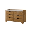 Queen Bedroom Set- Light Aspen Brown Gray- 4pc w Nightstand- Dresser