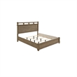 Queen Bedroom Set- Panel Design- Antique Oak Brown- 3pc w 2 NS