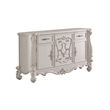 King Bedroom Set- Gray White- 5pc w 2 Nightstands- Dresser- Chest