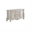 King Bedroom Set- Gray White- 4pc w 2 Nightstands- Dresser