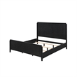 King Bedroom Set- Black and Gold- 3 Piece Set with 2 Nightstands