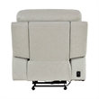 Zelda Power Glider Recliner- Power Headrest- USB- Gray Genuine Leather