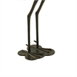 Suol Outdoor Decorative Crane Sculpture-Shiny Copper Finish Statue
