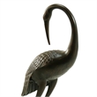 Suol Outdoor Decorative Crane Sculpture-Shiny Copper Finish Statue