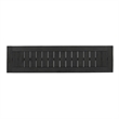 Outdoor Acacia Wood Dining Bench with Slatted Seat- Dark Gray- 60 Inch