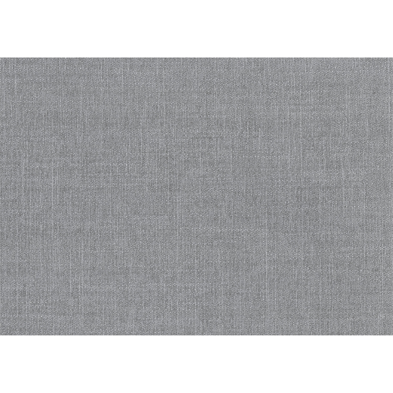 Tanya Ottoman with Casters- Plush Cushion Top- Gray Tufted Fabric- 46 Inch