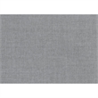 Tanya Ottoman with Casters- Plush Cushion Top- Gray Tufted Fabric- 46 Inch