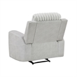 Lupe Manual Reclining Chair- Track Arms- Gray Corduroy and Microfiber
