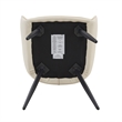 Ashley Dining Chairs with Armrests- Set of 2-White Faux Leather