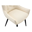 Ashley Dining Chairs with Armrests- Set of 2-White Faux Leather