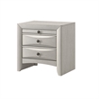 Queen Bedroom Set- Storage- Antique White Zinc- 2pc w Nightstand