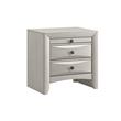 Queen Bedroom Set- Storage- Antique White Zinc- 2pc w Nightstand