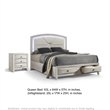 Queen Bedroom Set- Storage- Antique White Zinc- 2pc w Nightstand