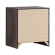 Queen Bedroom Set- Storage Design- Brown- 2 Piece Set with Nightstand