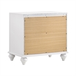 Queen Bedroom Set- White and Gray- 3 Piece Set with 2 Nightstands