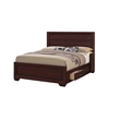 King Bedroom Set- Storage Design- Brown- 3 Piece Set with 2 Nightstands