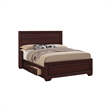 King Bedroom Set- Storage Design- Brown- 3 Piece Set with 2 Nightstands