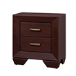 King Bedroom Set- Storage Design- Brown- 3 Piece Set with 2 Nightstands