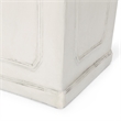 Rahu Tall Tapered Planter- Framed Panel-  Antique White Concrete 31 Inch