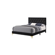 Queen Bedroom Set- Black and Gold- 3 Piece Set with 2 Nightstands