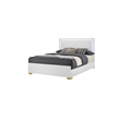 King Bedroom Set- White and Gold- 2 Piece Set with Nightstand
