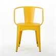 Rune 3pc Outdoor Bistro Set with Round Table and Armchairs- Yellow