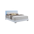King Bedroom Set- White- 2 Piece Set with Nightstand
