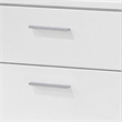 King Bedroom Set- White- 2 Piece Set with Nightstand